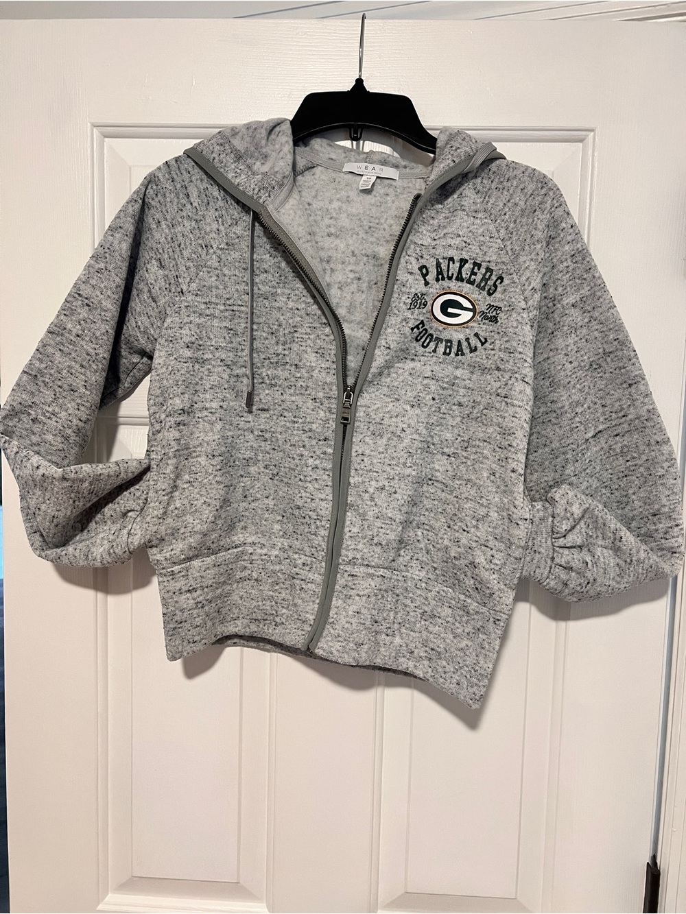 Green Bay Packers Zip-Up Hoodie Jacket Women’s WEAR by Erin Andrew Size Small